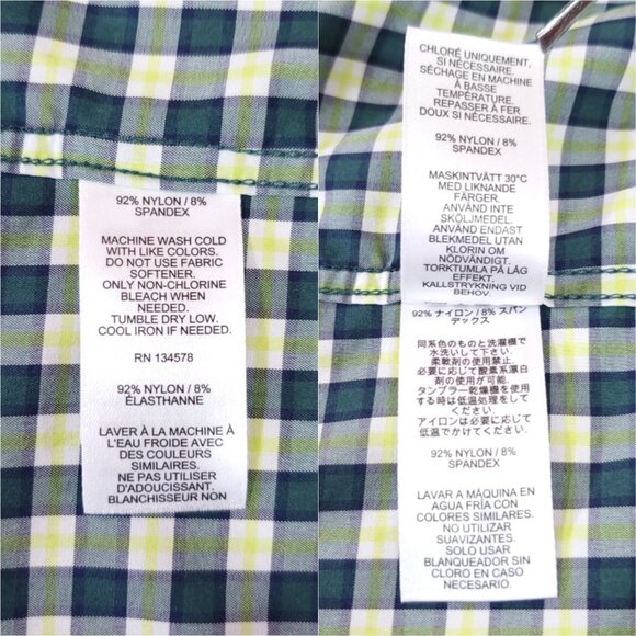 Vineyard Vines Performance Mens XL Classic Fit Whale Shirt Plaid Button Down - Picture 9 of 12